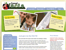 Tablet Screenshot of cerealfacts.org
